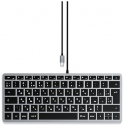 Satechi Клавиатура Slim W1  USB C серый космос ST UCSW1M RU