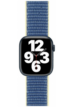 moonfish Ремешок для Apple Watch 42/44 мм  нейлон синий MNF34975