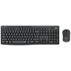 Logitech Беспроводной комплект клавиатура и мышь MK295  черный 920 009807