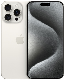 Apple iPhone 15 Pro Max dual SIM 256 ГБ  «титановый белый» 10115MAX256WHTd