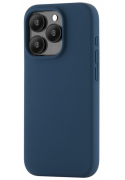 moonfish Чехол Magsafe для iPhone 15 Pro  силикон тёмно синий MCS07SB61P I23