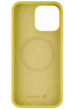 moonfish Чехол Magsafe для iPhone 15 Pro Max  силикон желтый MCS22SG67P I23