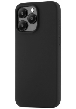moonfish Чехол Magsafe для iPhone 15 Pro Max  силикон черный MCS17BL67P I23