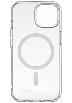 uBear Чехол Real Case для iPhone 15 MagSafe  прозрачный CS252TT61RL I23M