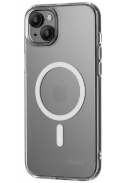 uBear Чехол Real Case для iPhone 15 Plus MagSafe  прозрачный CS254TT67RL I23M