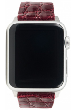 Marcel Robert Ремешок для Apple Watch 42/44 мм  аллигатор вишневый 42IWSTSSF1024