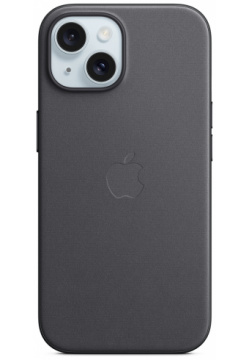 Apple Чехол FineWoven MagSafe для iPhone 15  черный MT393