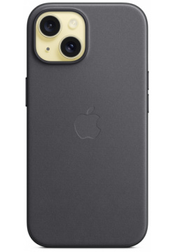 Apple Чехол FineWoven MagSafe для iPhone 15  черный MT393
