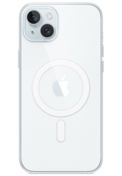 Apple Чехол MagSafe для iPhone 15 Plus  поликарбонат прозрачный MT213