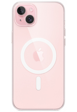 Apple Чехол MagSafe для iPhone 15 Plus  поликарбонат прозрачный MT213