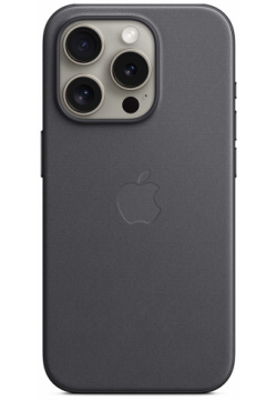 Apple Чехол MagSafe FineWoven для iPhone 15 Pro  черный MT4H3