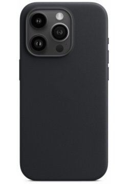 moonfish Чехол MagSafe для iPhone 15 Pro Max  кожа черный MF LCL 008 Кожаный