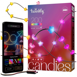 Twinkly Гирлянда Candies Star Shaped 200 LED  12 м TWKS200RGB G