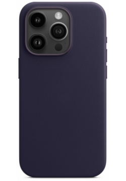 moonfish Чехол MagSafe для iPhone 15 Pro  кожа пурпурный MF LCL 009