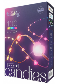 Twinkly Гирлянда Candies Heart Shaped 100 LED  6 м TWKH100RGB T
