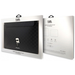 Karl Lagerfeld Чехол конверт Saffiano Sleeve для ноутбуков 14"  черный KLCS14SAKHPKK