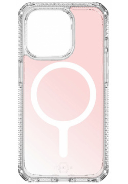 Itskins Чехол HYBRID R IRIDESCENT MagSafe для iPhone 15 Pro Max  розовый AP5U HMAUM IRPK