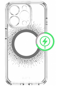 AVANA Чехол AURA для iPhone 15 Pro MagSafe  прозрачный/черный AP5X AVMAU SPBL