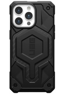 UAG Чехол Monarch Pro MagSafe для iPhone 15 Max  чёрный карбон 114222114242