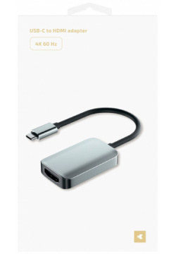 moonfish Адаптер USB C  HDMI 4K 60 Гц серый MNF37543