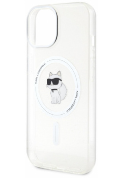 Karl Lagerfeld Чехол NFT Choupette для iPhone 15 MagSafe  прозрачный KLHMP15SHFCCNOT