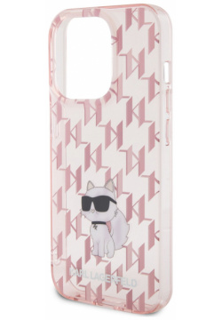 Karl Lagerfeld Чехол NFT Choupette для iPhone 15 Pro  розовый KLHCP15LHNCMKLP С