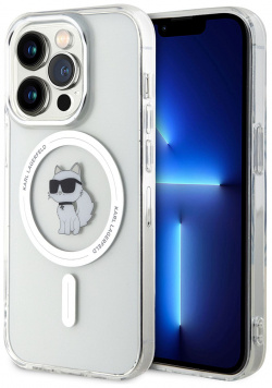 Karl Lagerfeld Чехол NFT Choupette для iPhone 15 Pro MagSafe  розовый KLHMP15LHFCCNOT
