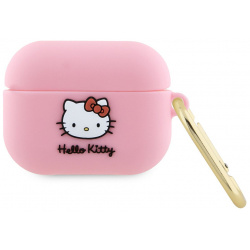 Hello Kitty Чехол 3D Head для Airpods Pro  розовый HKAP3DKHSP