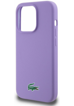 Lacoste Чехол Hard Logo для iPhone 15 Pro Max MagSafe  фиолетовый LCHMP15XSLOU