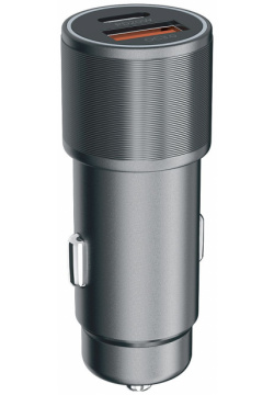 moonfish Автомобильное зарядное устройство USB A/USB C  PD 20 Вт серый MNF37527