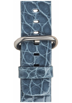 Marcel Robert Ремешок для Apple Watch 38/40 мм  аллигатор сине серый 38IWSTSSF1025