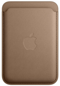 Apple Чехол бумажник FineWoven MagSafe для iPhone  серо коричневый MT243