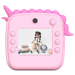 KID JOY Фотопринтер детский Print Cam  2 4 HD экран линзы розовый P23 Pink П