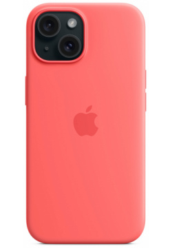 Apple Чехол MagSafe для iPhone 15  силикон «спелый нектарин» MT0V3