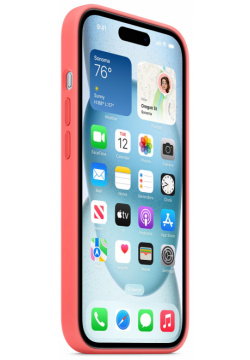 Apple Чехол MagSafe для iPhone 15  силикон «спелый нектарин» MT0V3