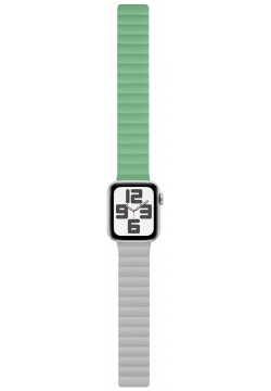 moonfish Ремешок для Apple Watch 38/40 мм  силикон зеленый/светло серый MNF38342