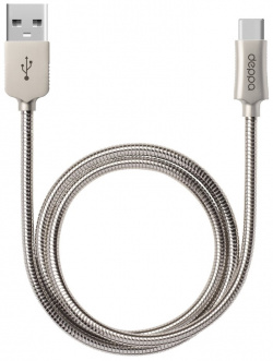 Дата кабель Deppa 0307 0379 Steel Type C 1 2м металлическая оплетка