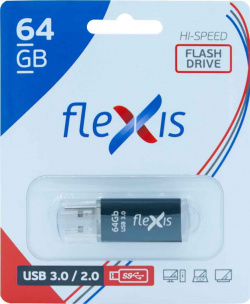 USB Flash FLEXIS RB 108 64Gb 3 0 Black