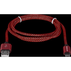 Дата кабель Defender 0307 0457 USB08 03T PRO USB microUSB 1м Red