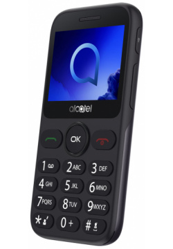 Мобильный телефон Alcatel 0101 6809 2019G Grey оснащён крупной