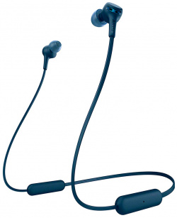 Беспроводные наушники с микрофоном Sony 0406 1122 WIXB400 Blue