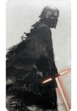 Вкладыш Тройка с чипом Звездные воины Кайло Рен мечом принт  1800 1180