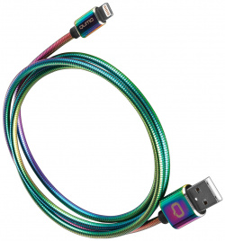 Дата кабель Qumo 0307 0571 Lightning MFI 1м градиент Долговечный и стильный