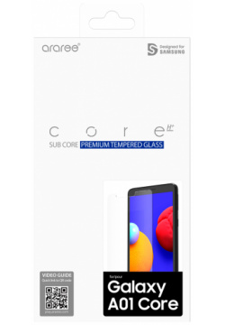 Стекло защитное Araree GP TTA013KDATR Samsung Galaxy A01 Core прозрачное (GP TTA013KDATR)