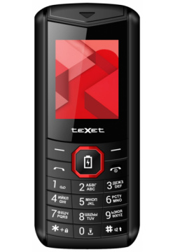 Мобильный телефон teXet 0101 7207 TM D206 Black Red