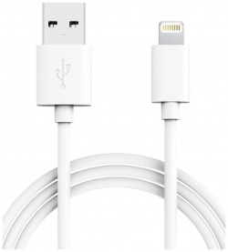 Дата кабель MediaGadget 0307 0650 NL 001G USB Lightning Apple 1А 1м White