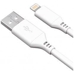 Дата кабель Akai 0307 0644 CE 611W USB A  Lightning Apple 1м White