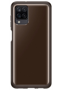 Клип кейс Samsung EF QA125TBEGRU Galaxy A12 Soft Clear Cover Black (EF QA125TBEGRU)