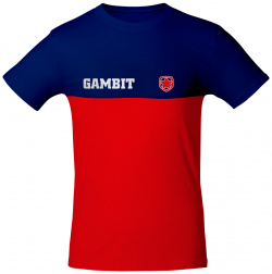 Футболка Gambit 7000 0388 Esports Red/Blue 2XL Лаконичная классическая