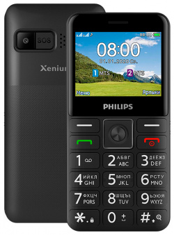 Мобильный телефон Philips 0101 7459 Xenium E207 Dual sim Black